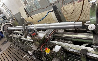 Werftdreherei – entstandene Wellenanlage