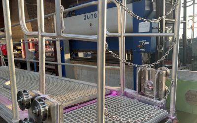 Bau einer Übergangsplattform